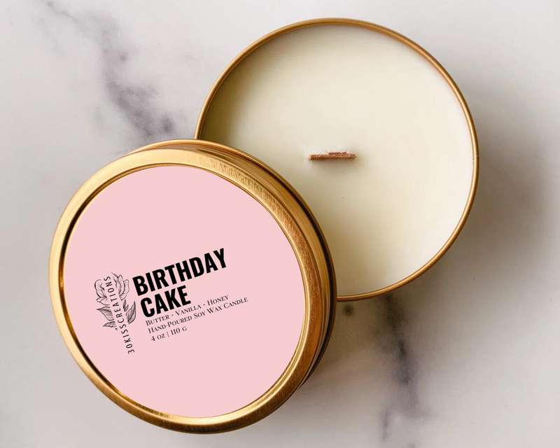 Birthday Cake | Candle Tin