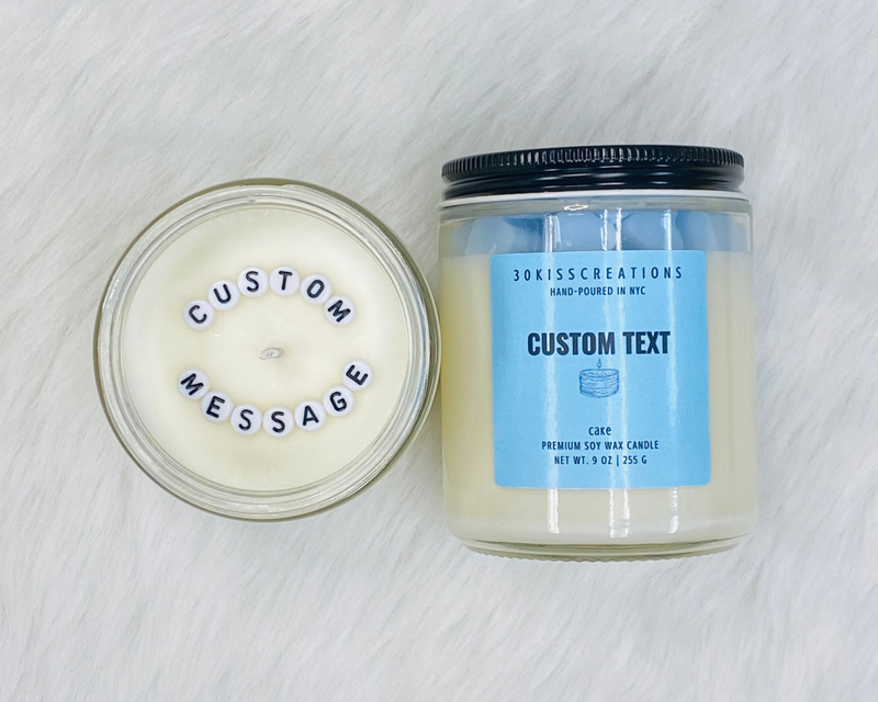 Custom Hidden Message Candle | Hearts