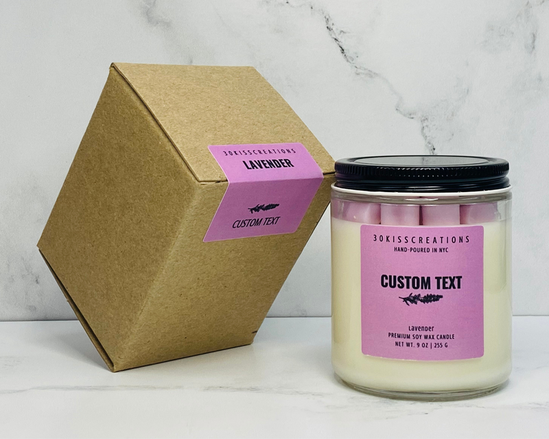 HANDMADE HABITAT — Gift of Love Custom Note Candle