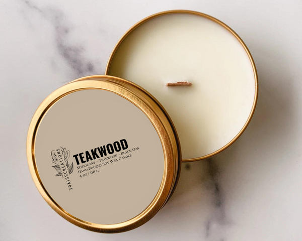 Teakwood | Candle Tin