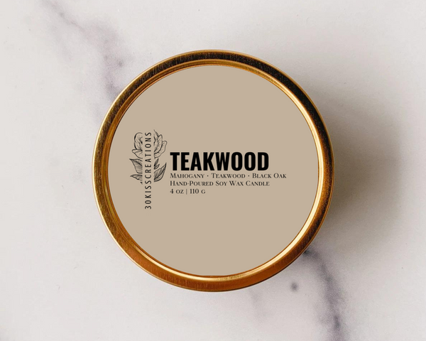 Teakwood | Candle Tin